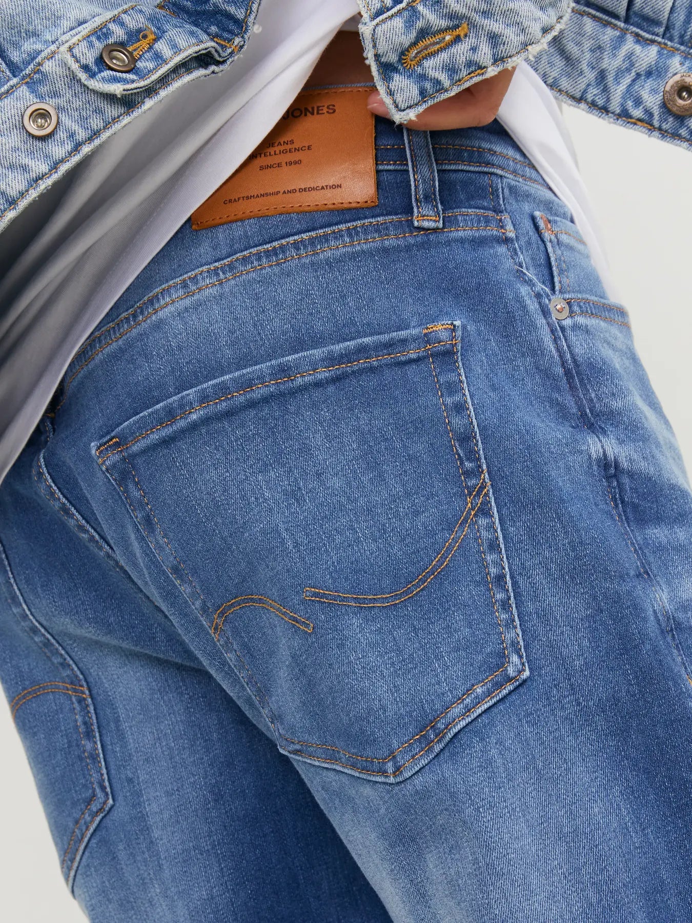 jeans jack&jones jack jones mike original 411 stretch denim ljusa jeans regular fit fri frakt stenungsund