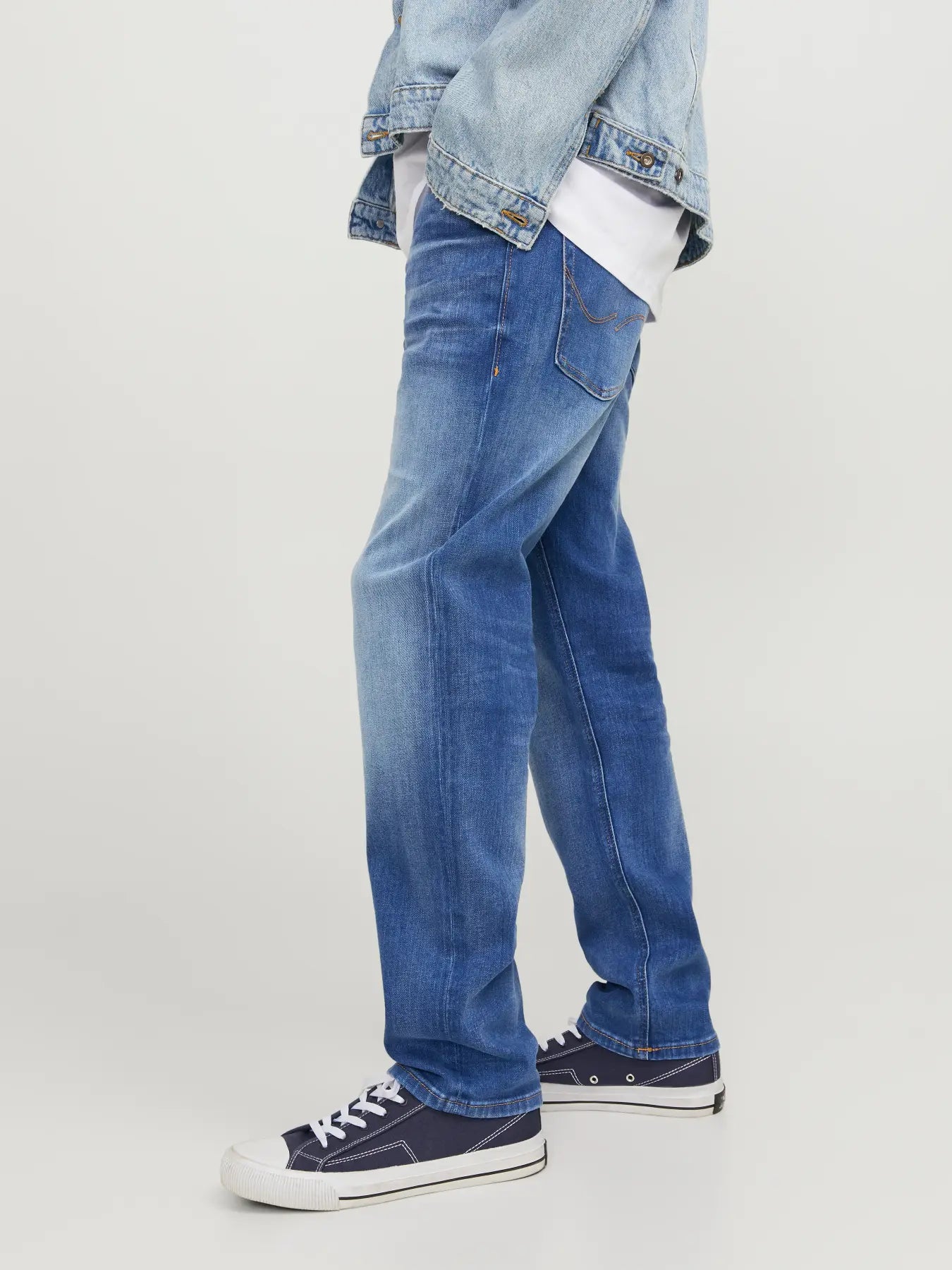 jeans jack&jones jack jones mike original 411 stretch denim ljusa jeans regular fit fri frakt stenungsund