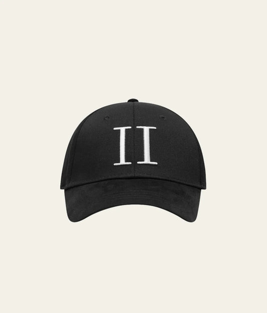 les deux keps baseball cap suede black svart white vit cap