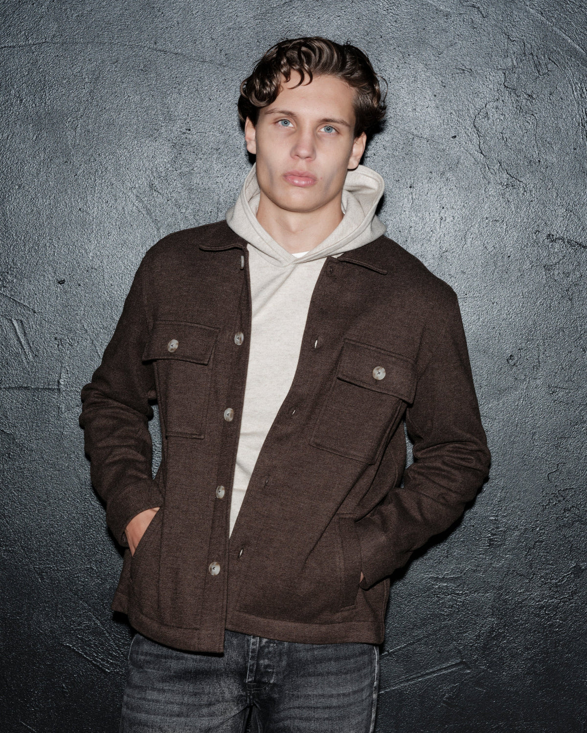 overshirt brand island charles overshirt brown överskjorta brown brun fri frakt stenungsund