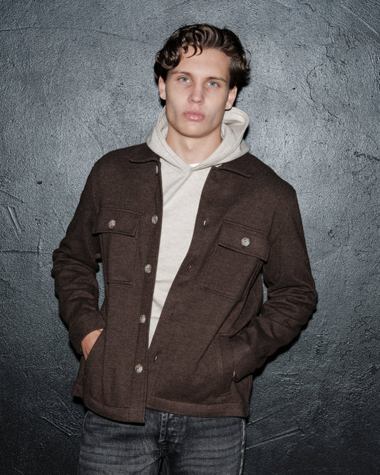 overshirt brand island charles overshirt brown överskjorta brown brun fri frakt stenungsund