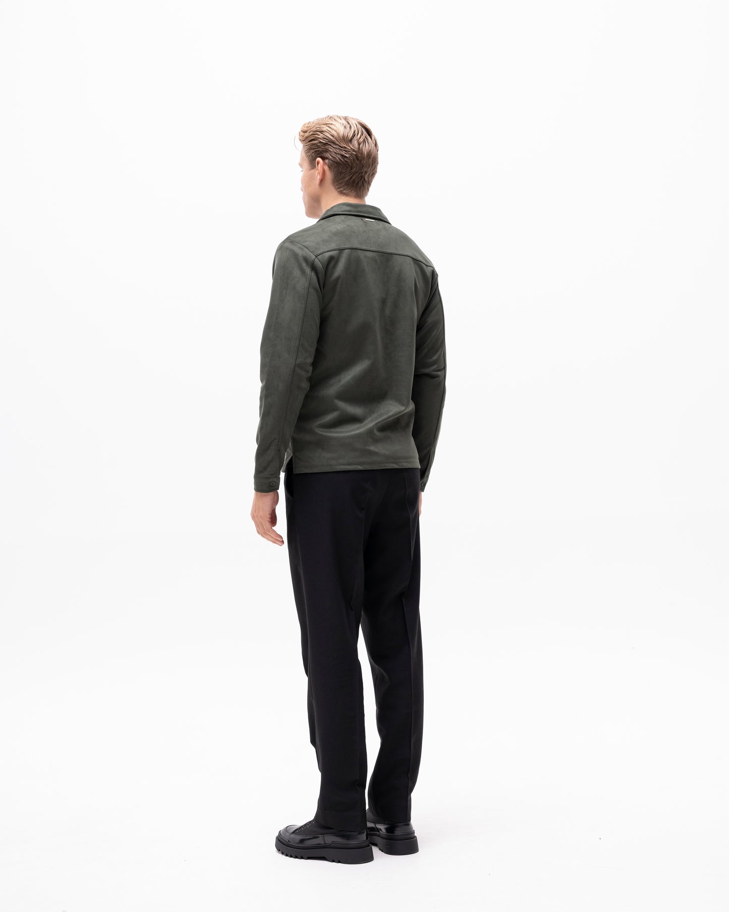 overshirt denki zip jacket brand island brandisland dragkedja överskjorta olive green grön