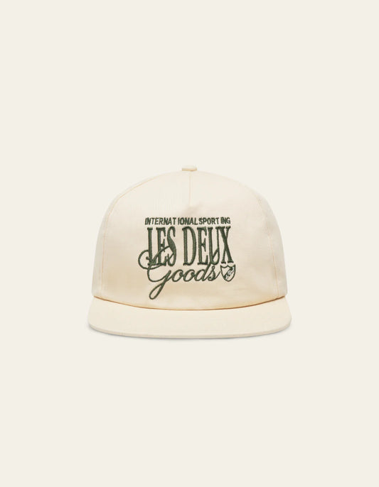 Chess Cap Ivory/Chive Green