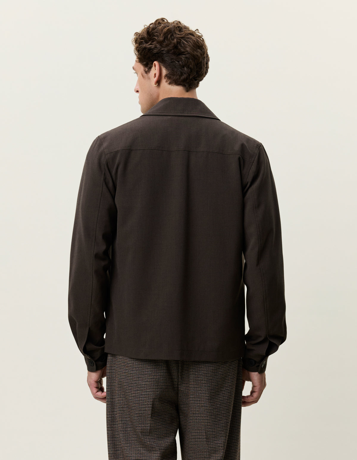 overshirt les deux como hybrid jacket kavaj jacka överskjorta delicioso brown brun fri frakt stenungsund