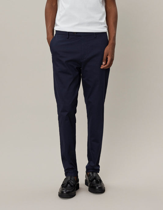 les deux chinos byxor pants como cotton dark navy