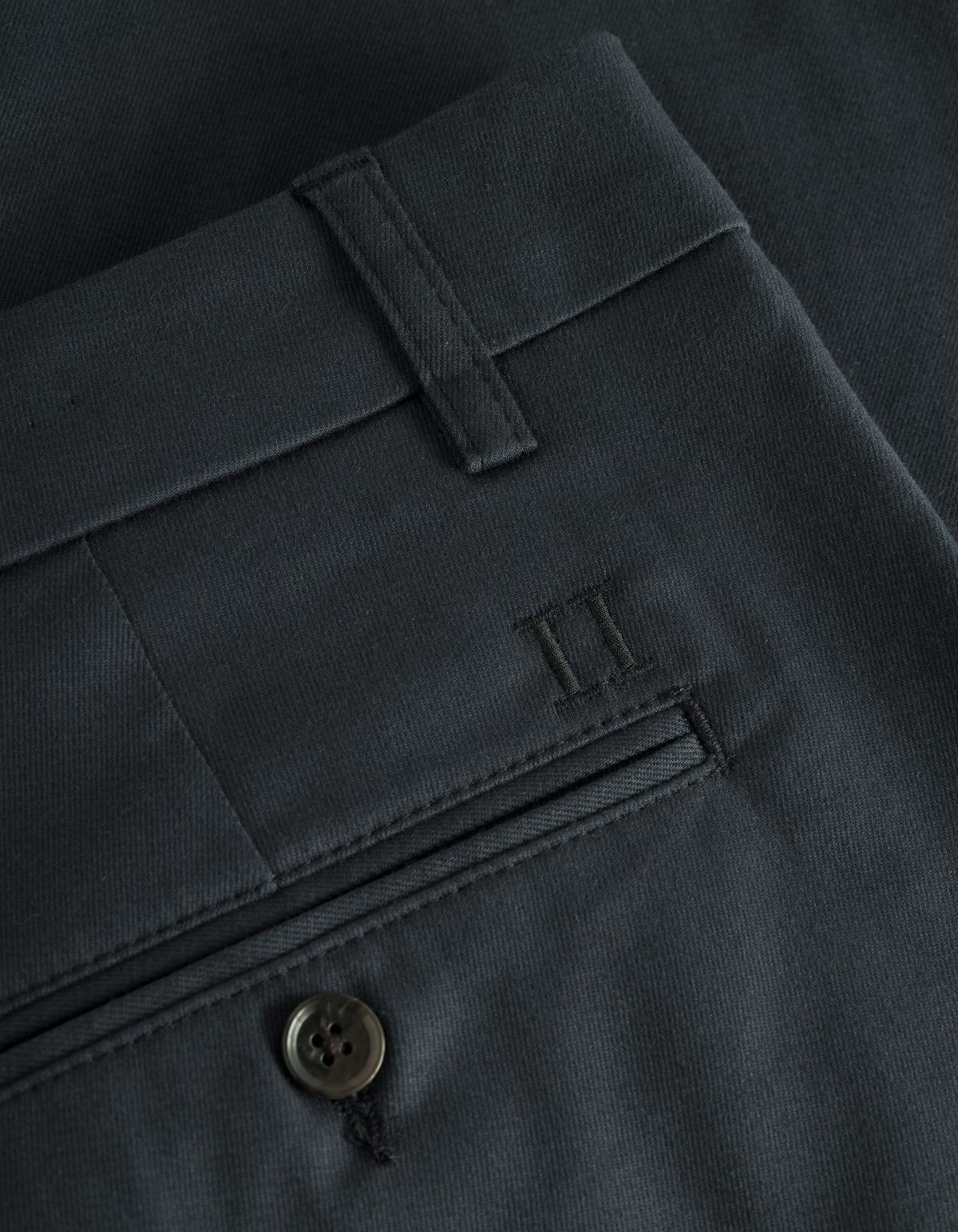 les deux chinos byxor pants como cotton dark navy