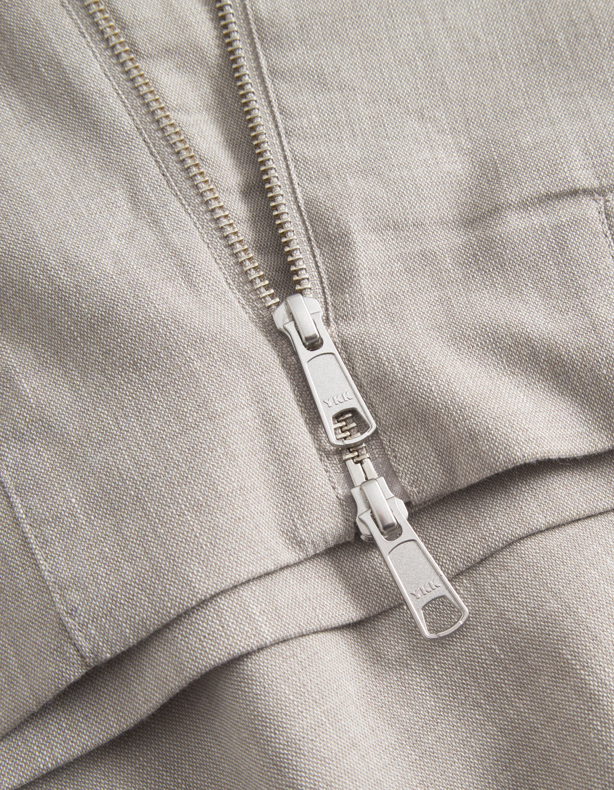 les deux overshirt jacka como slub bomber jacket light sand