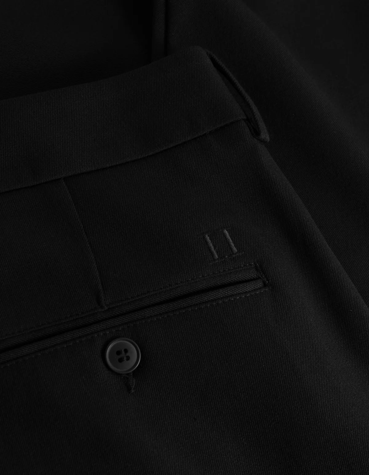 les deux como suit pants byxor black svart stretch