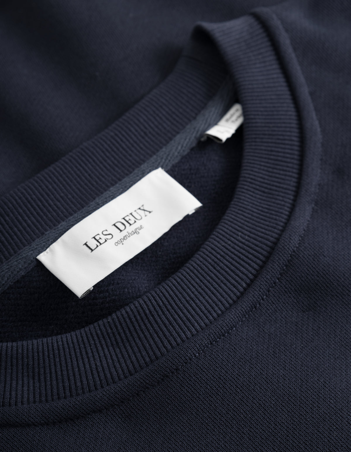 les deux crew sweatshirt tröja dark navy blå