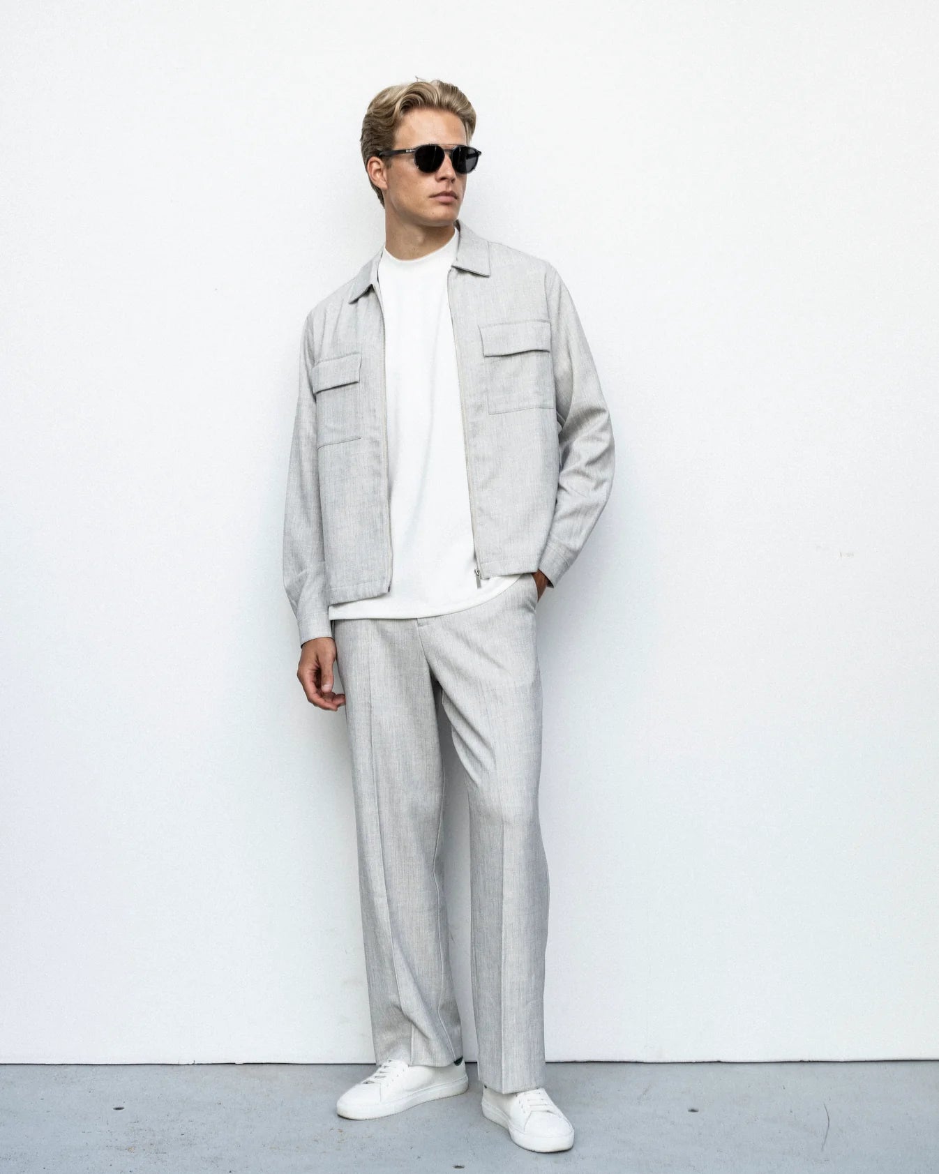 overshirt brand island greyson jacket överskjorta ecru sand