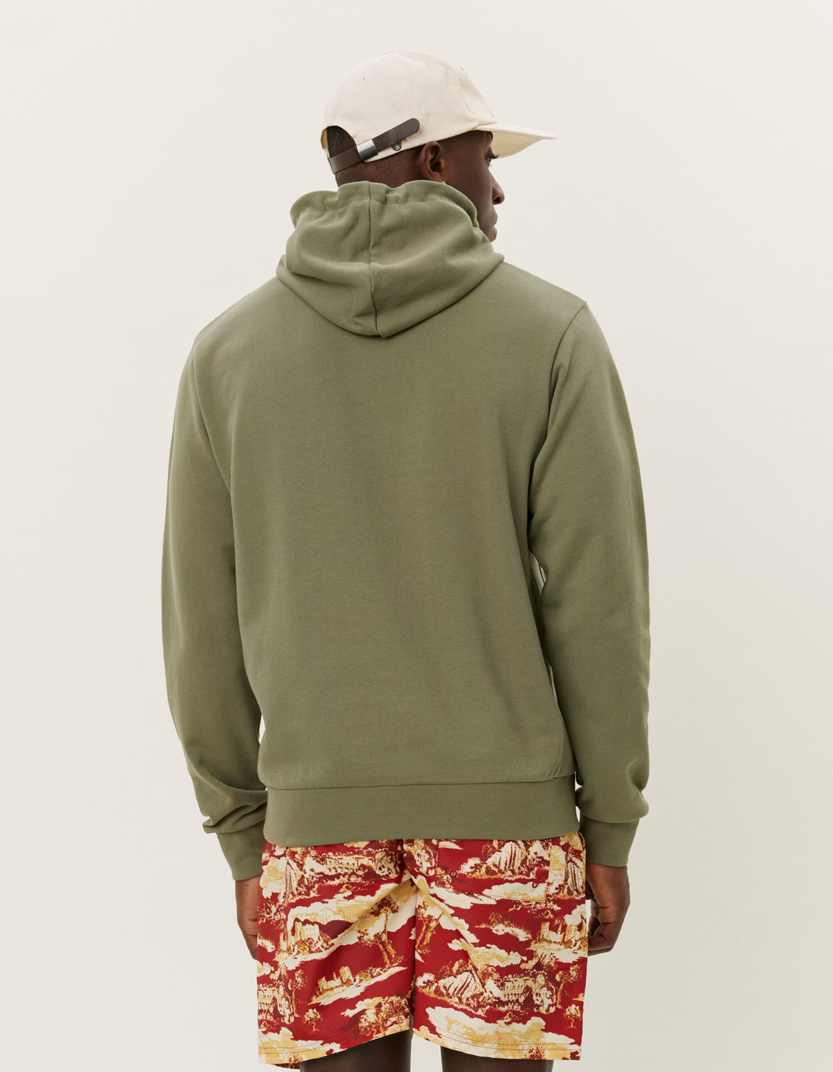 hoodie hood les deux dexter lichen green grön bomull logo tröja