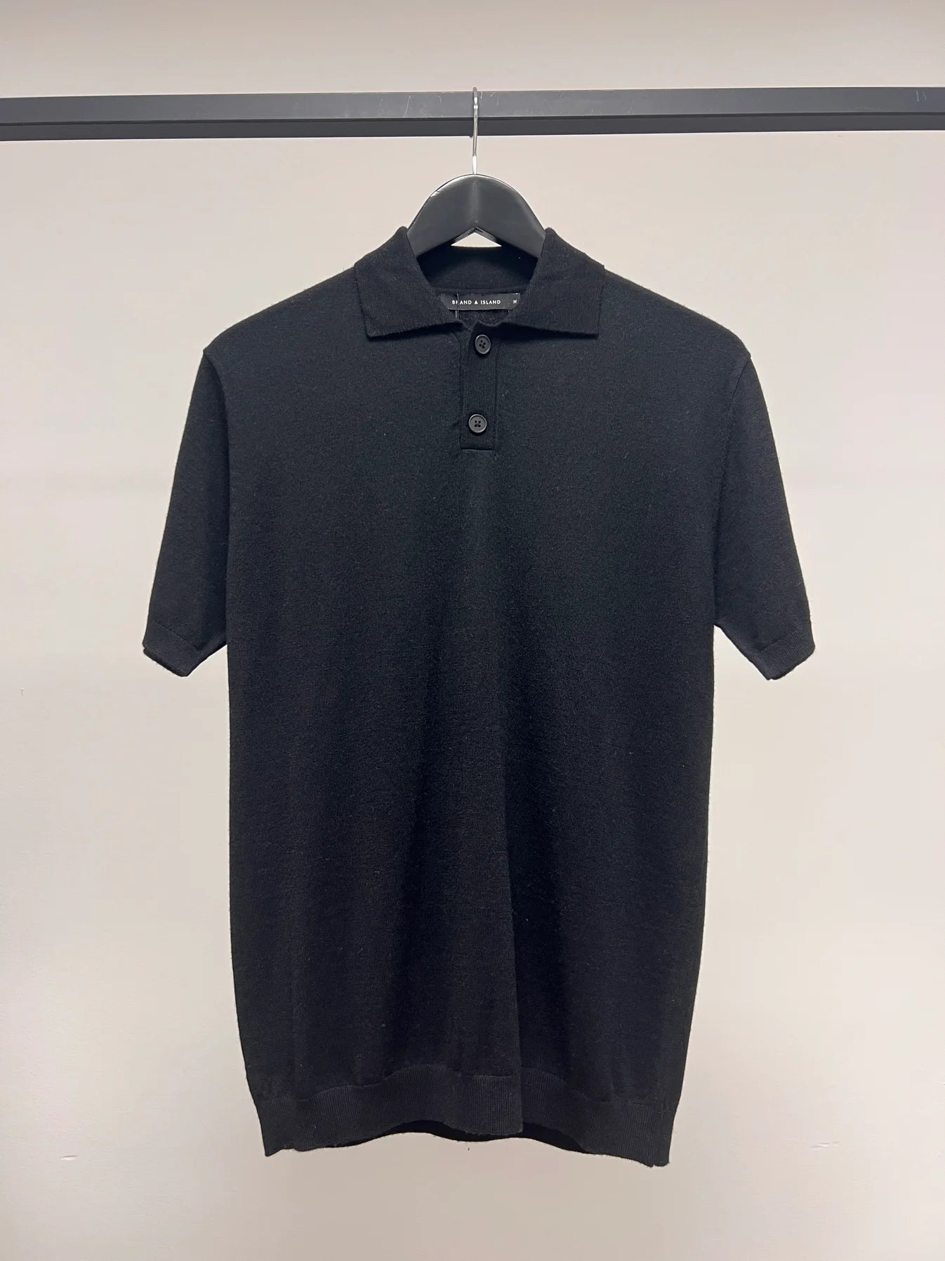 pikè pike brand island bryson ss polo knit piketröja pike tröja black svart krage fri frakt stenungsund