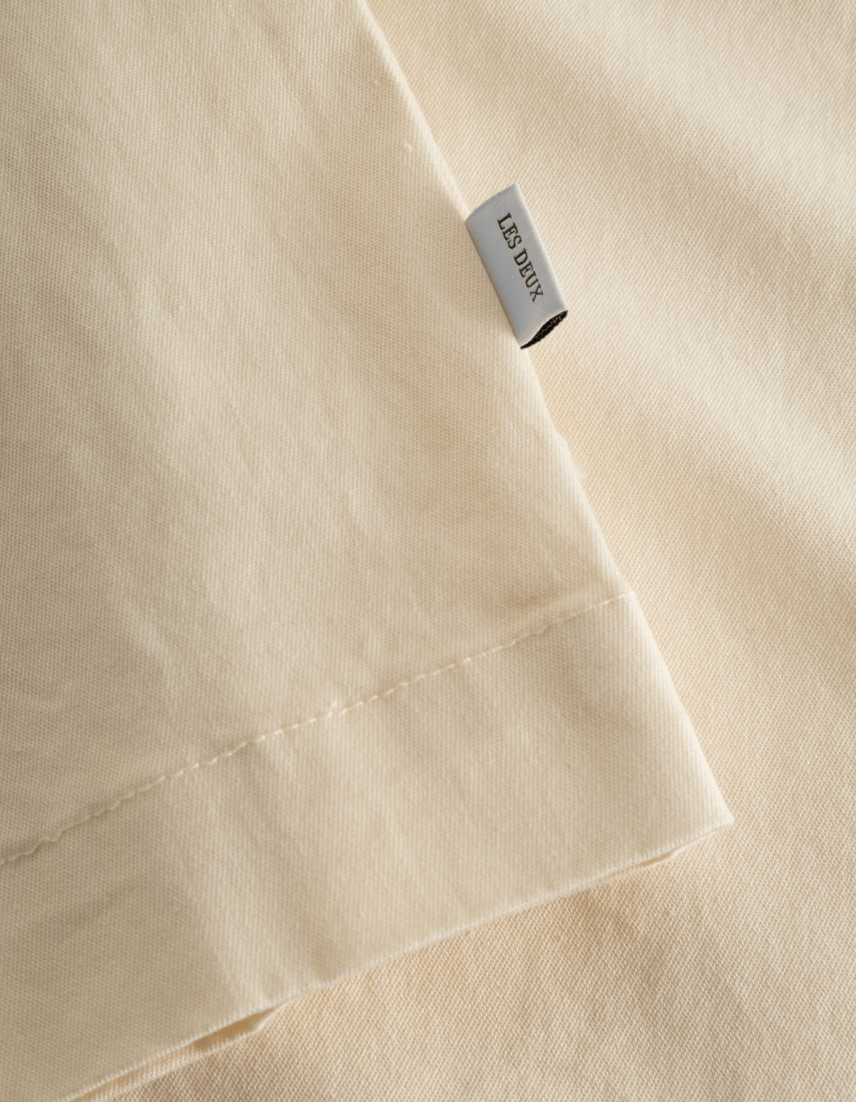 overshirt les deux langley light ivory stretch sand överskjorta