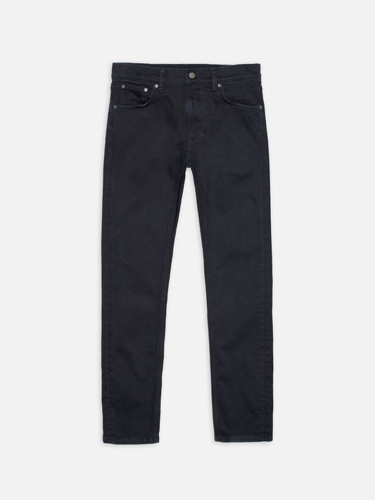 jeans lean dean nudie nudiejeans nudie jeans everblue tapered fit stretch denim dragkedja blå navy blue fri frakt stenungsund