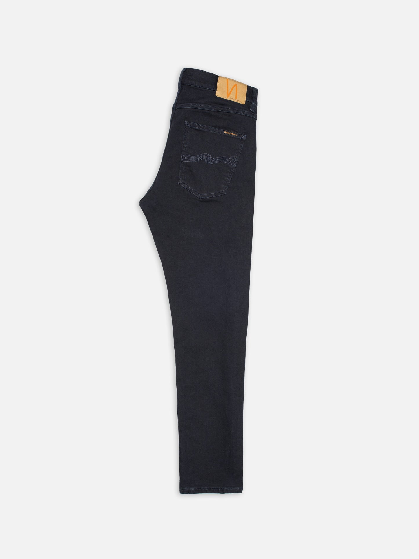 jeans lean dean nudie nudiejeans nudie jeans everblue tapered fit stretch denim dragkedja blå navy blue fri frakt stenungsund
