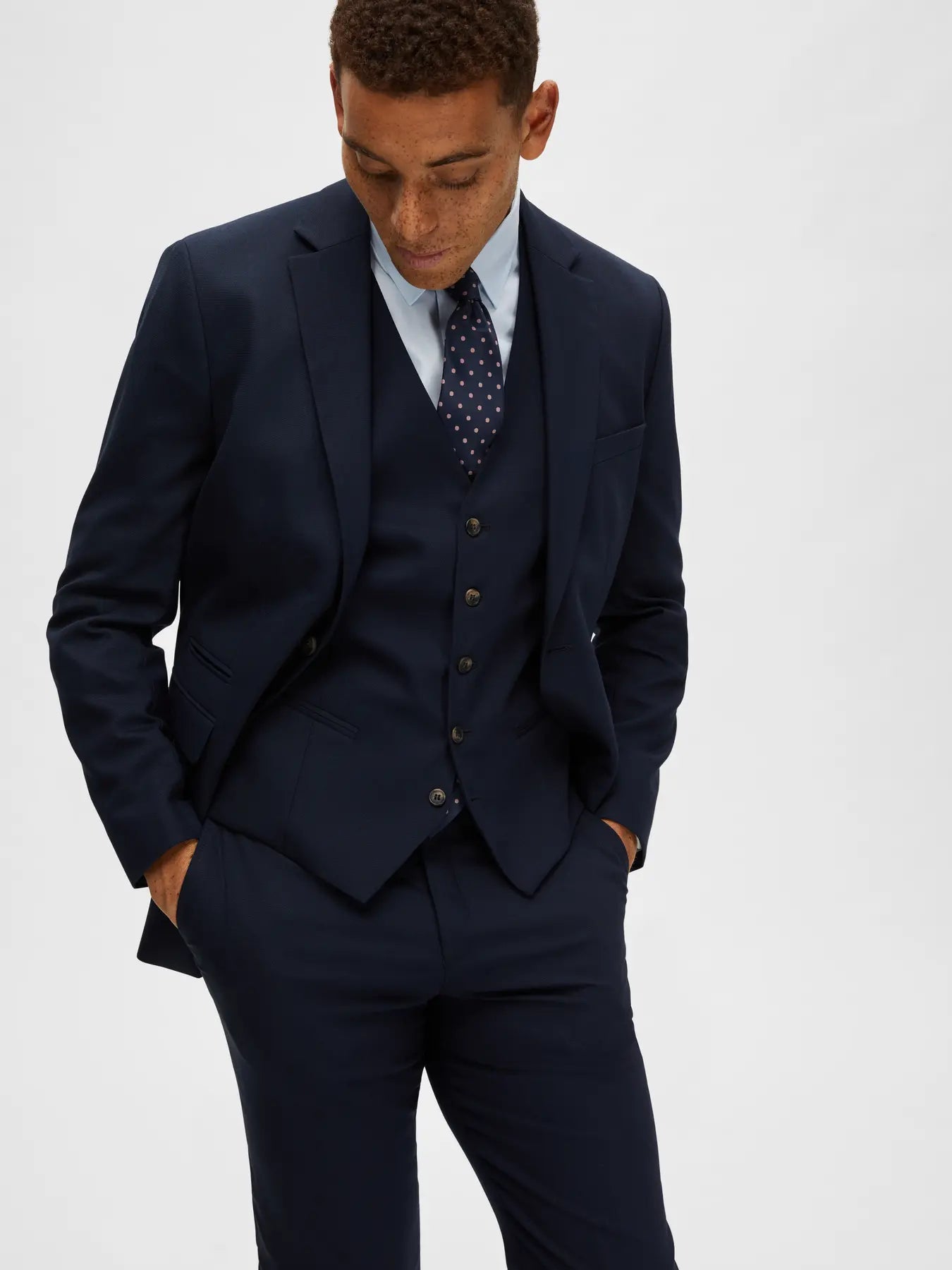 Liam Waistcoat Flex Navy
