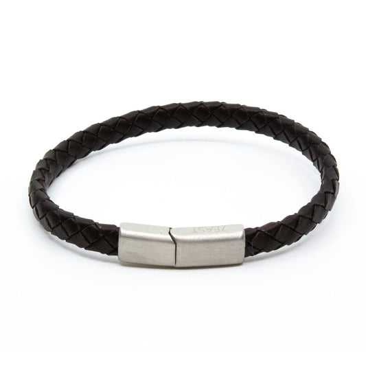 armband seveneast 7east smycke fredrik brown brun läder leather brace