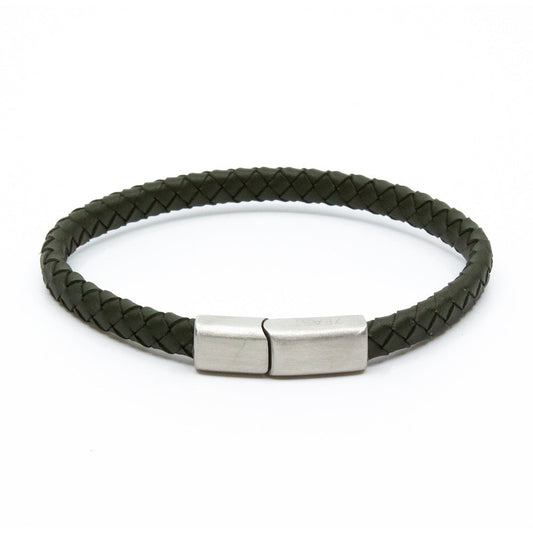 armband seveneast 7east smycke fredrik green grön läder leather brace