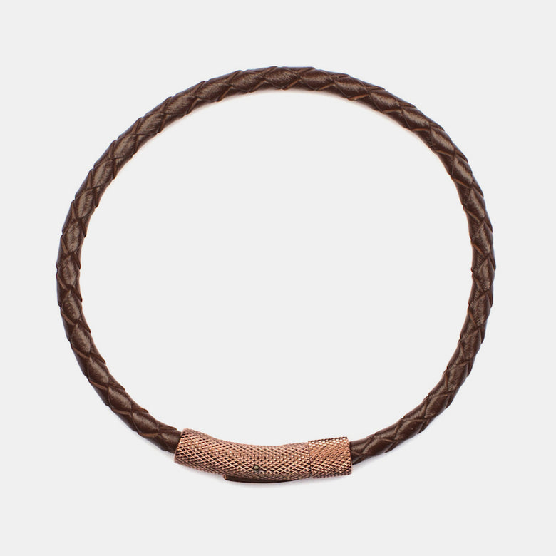 armband bracelet seven east 7east seveneast läder marbella leather brown brun