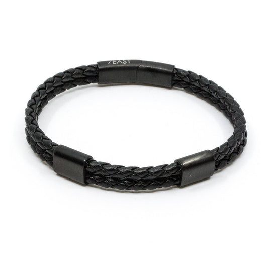 armband brace 7east seven east seveneast grebbestad läder leather smycke black svart fri frakt 