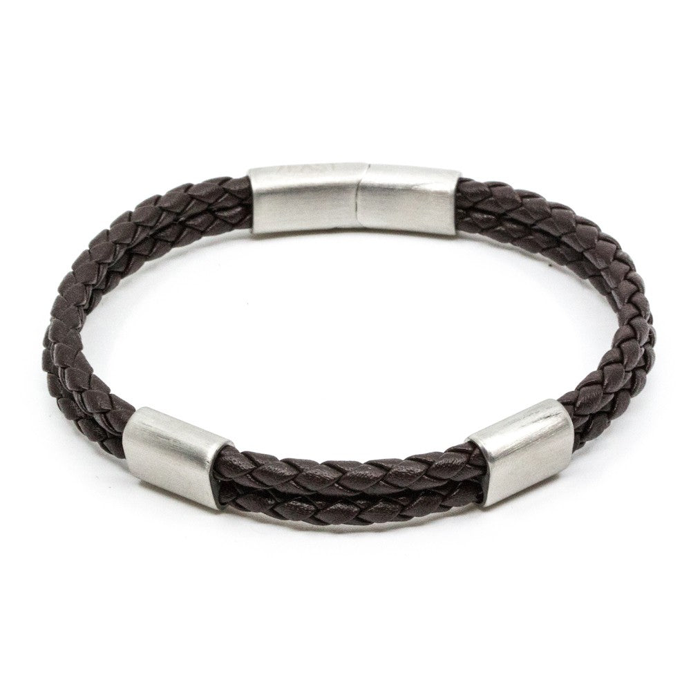 armband brace 7east seven east seveneast grebbestad läder leather smycke brown brun fri frakt stenungsund