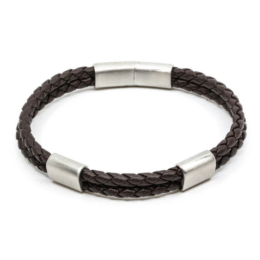 armband brace 7east seven east seveneast grebbestad läder leather smycke brown brun fri frakt stenungsund