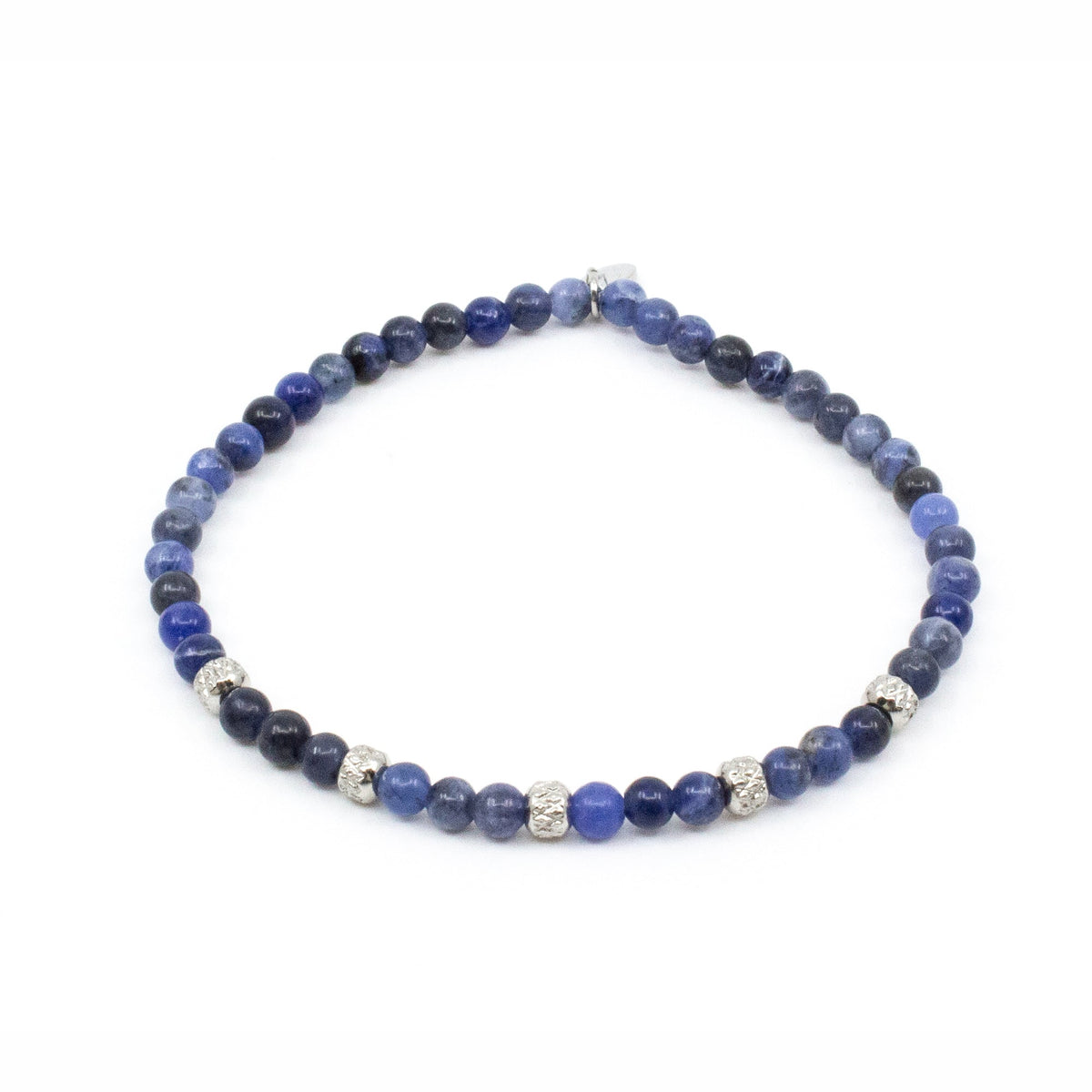armband seveneast 7east smycke wigtown blue blå pärlor brace