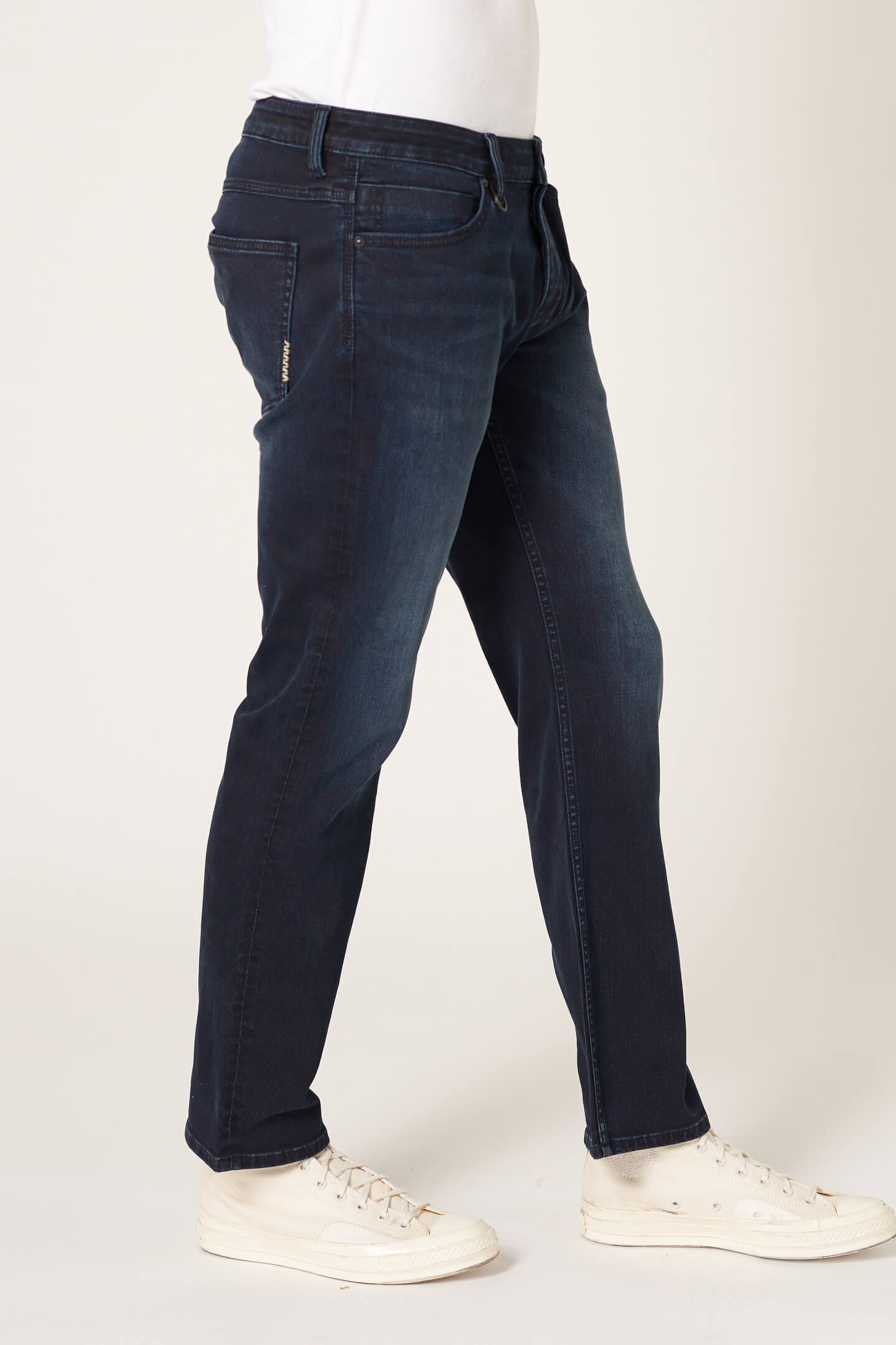 jeans denim neuw lou straight raka jeans stretch bomull polar mörkajeans