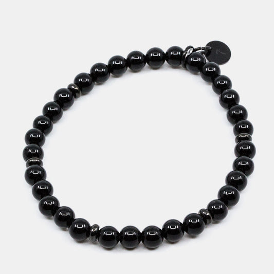 armband seveneast 7east smycke uvita tiger pärlor brace black svart