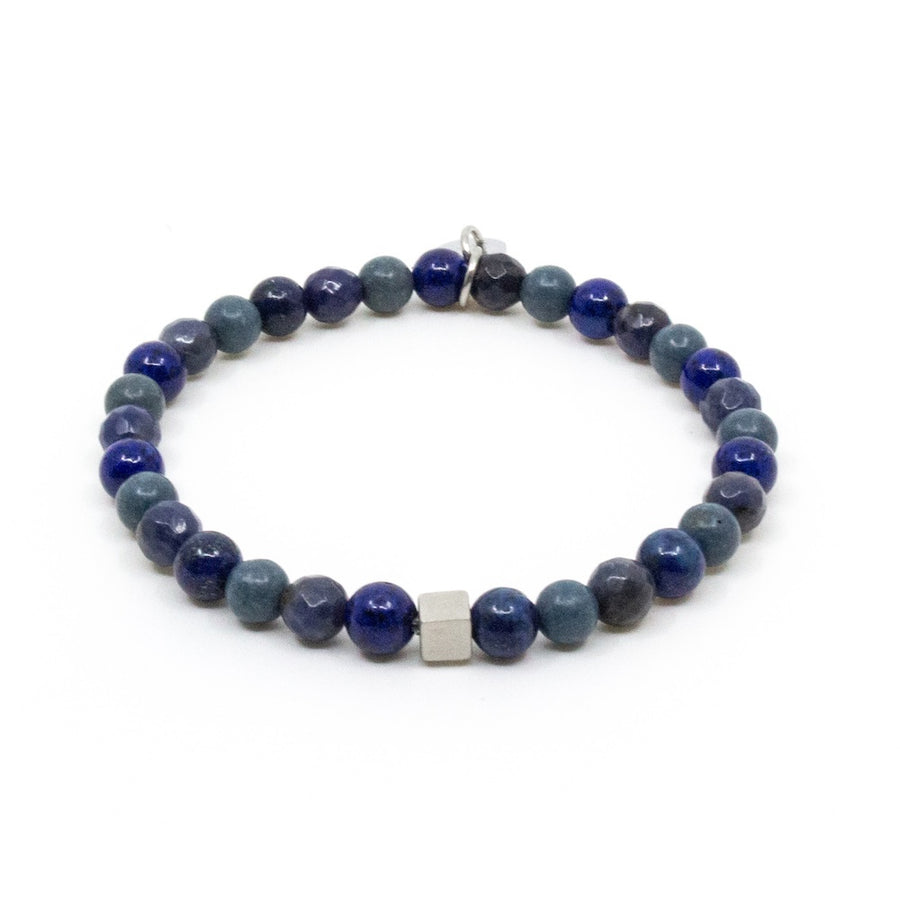 armband bracelet seveneast 7east Lazio pärlor blue blå