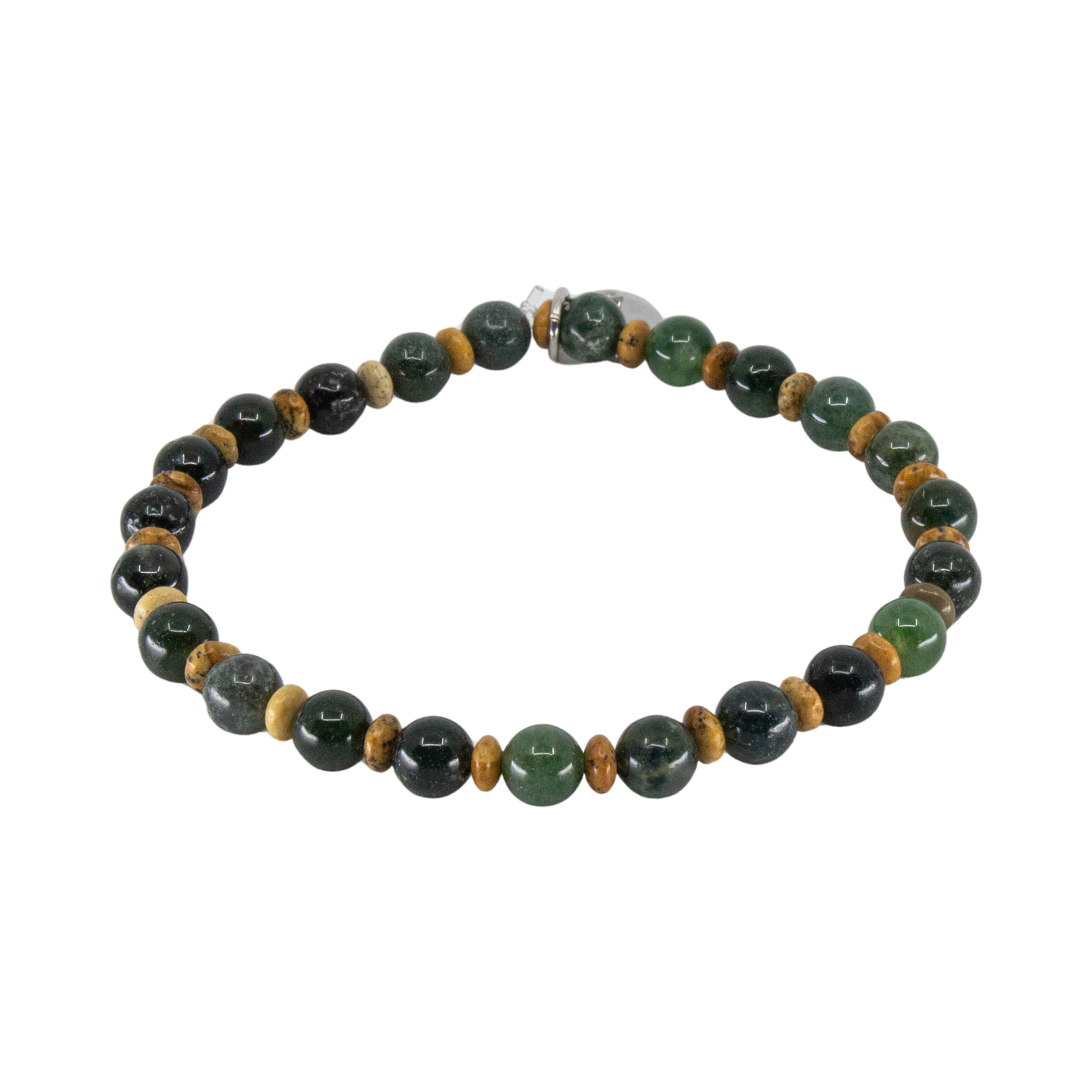 armband seveneast 7east smycke lancaster green grön pärlor brace