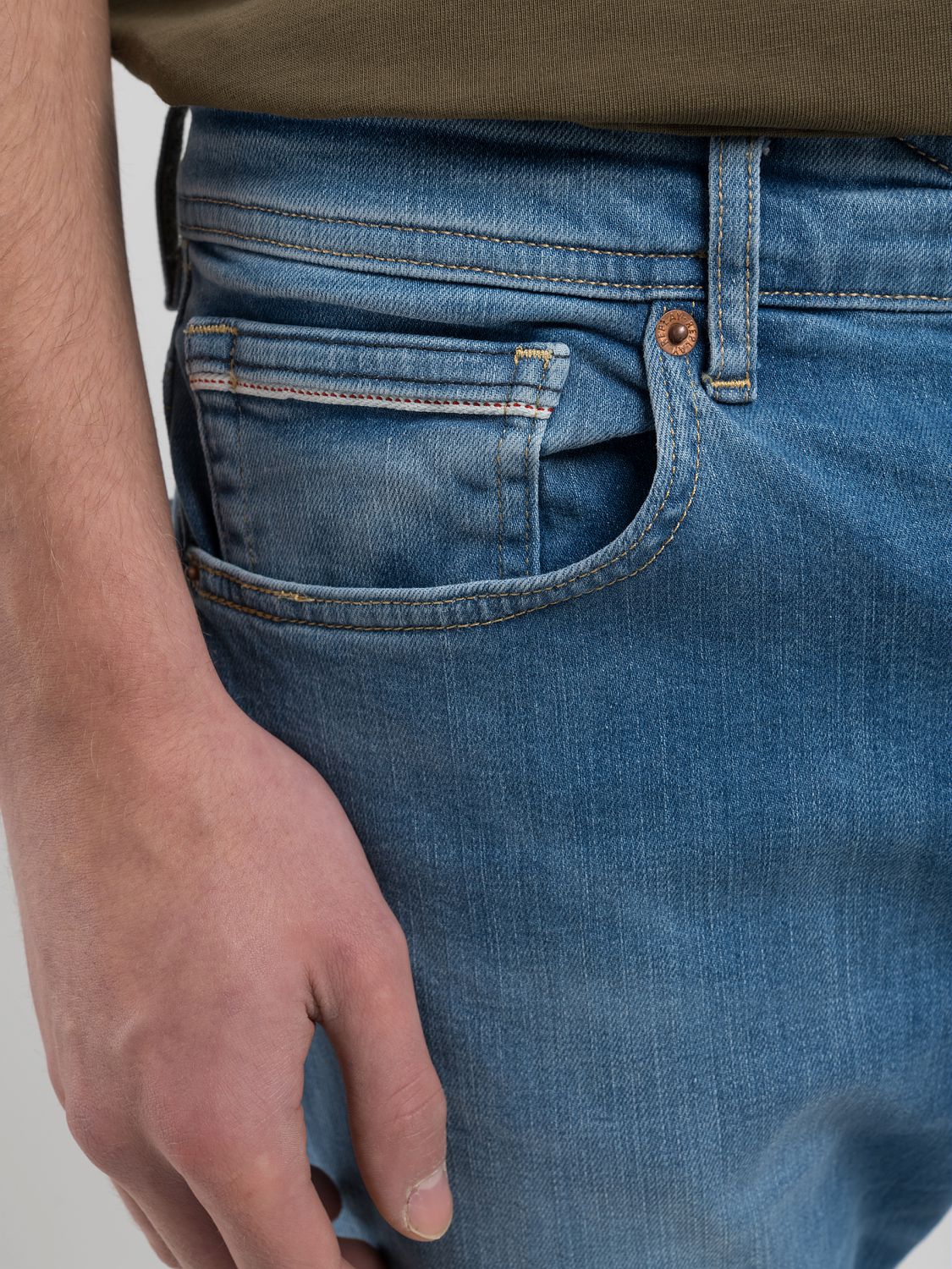 jeans replay grover denim raka jeans regular fit stretch ma972 573 844 ljus jeans