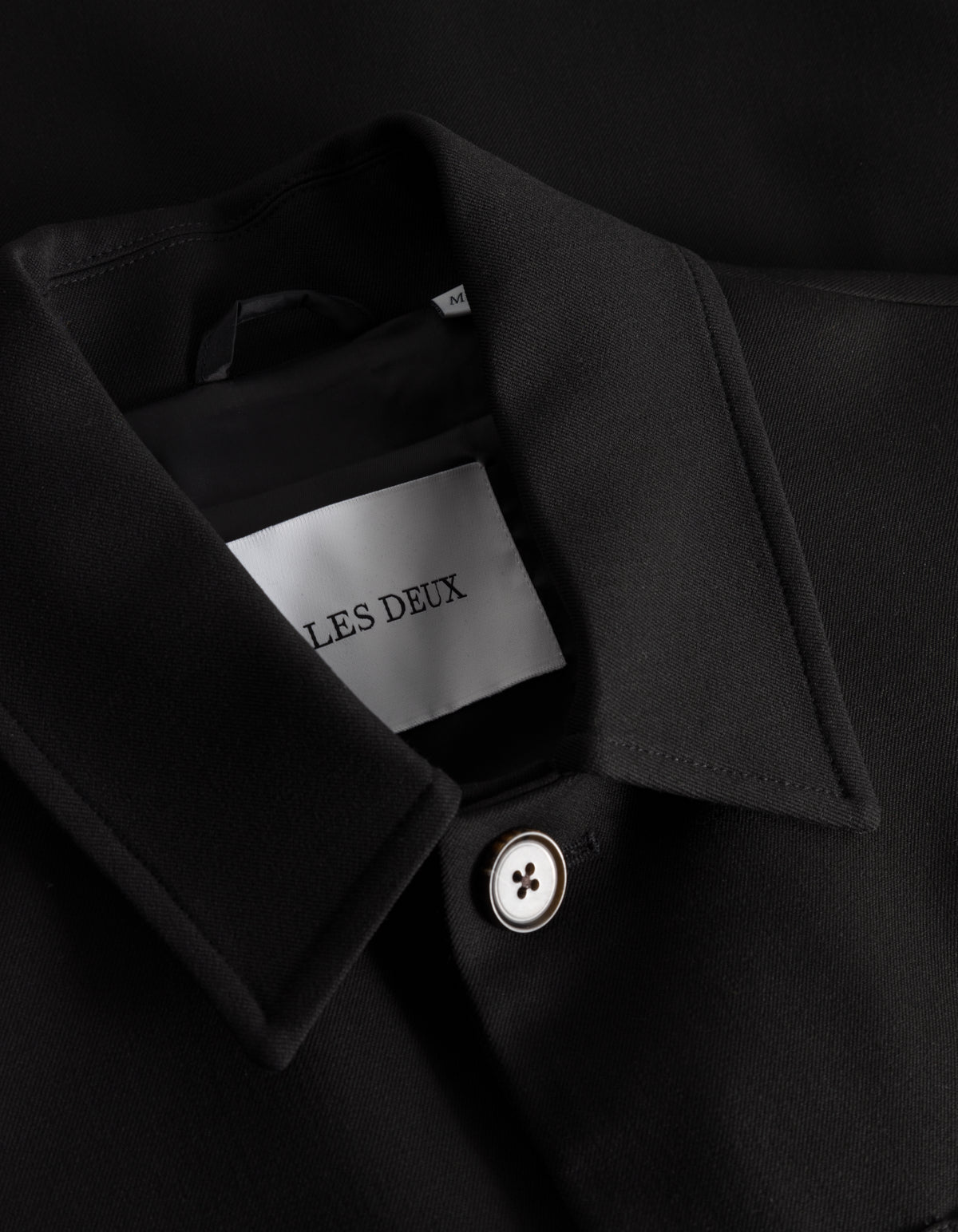 overshirt marseille les deux hybrid jacket överskjorta jacka kavaj svart black stretch