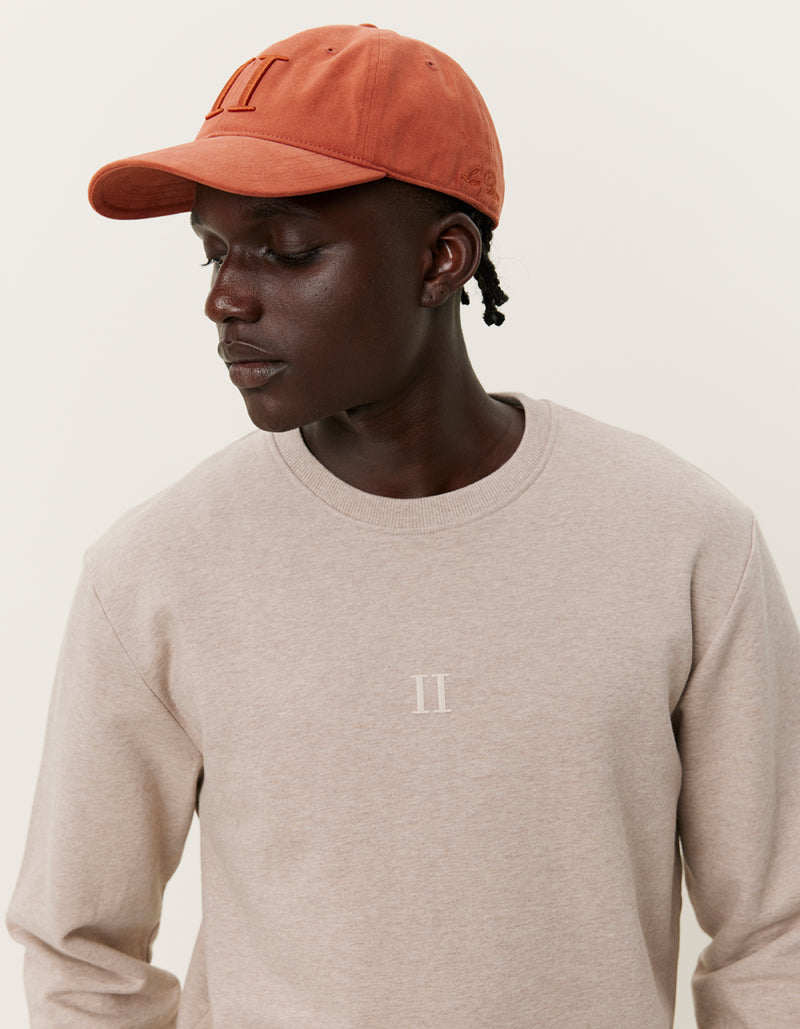 tröja sweater les deux sweatshirt mini encore bomull sand melange