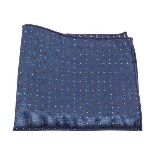 näsduk pocket square seveneast 7east dellen blue blå n416