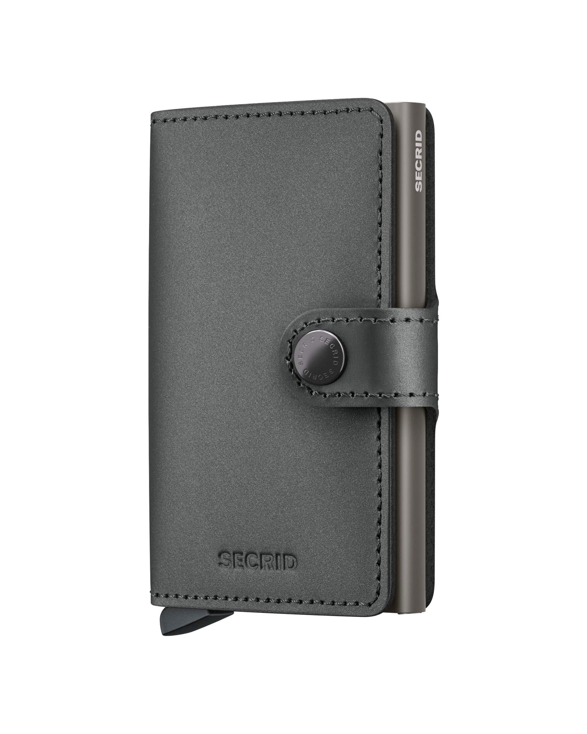 plånbok wallet miniwallet secrid miniwallet matte stain steel grey grå silver korthållare fri frakt stenungsund
