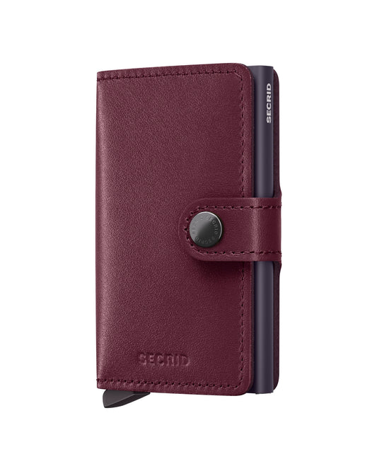plånbok wallet miniwallet secrid miniwallet original cranberry red röd lila korthållare fri frakt stenungsund
