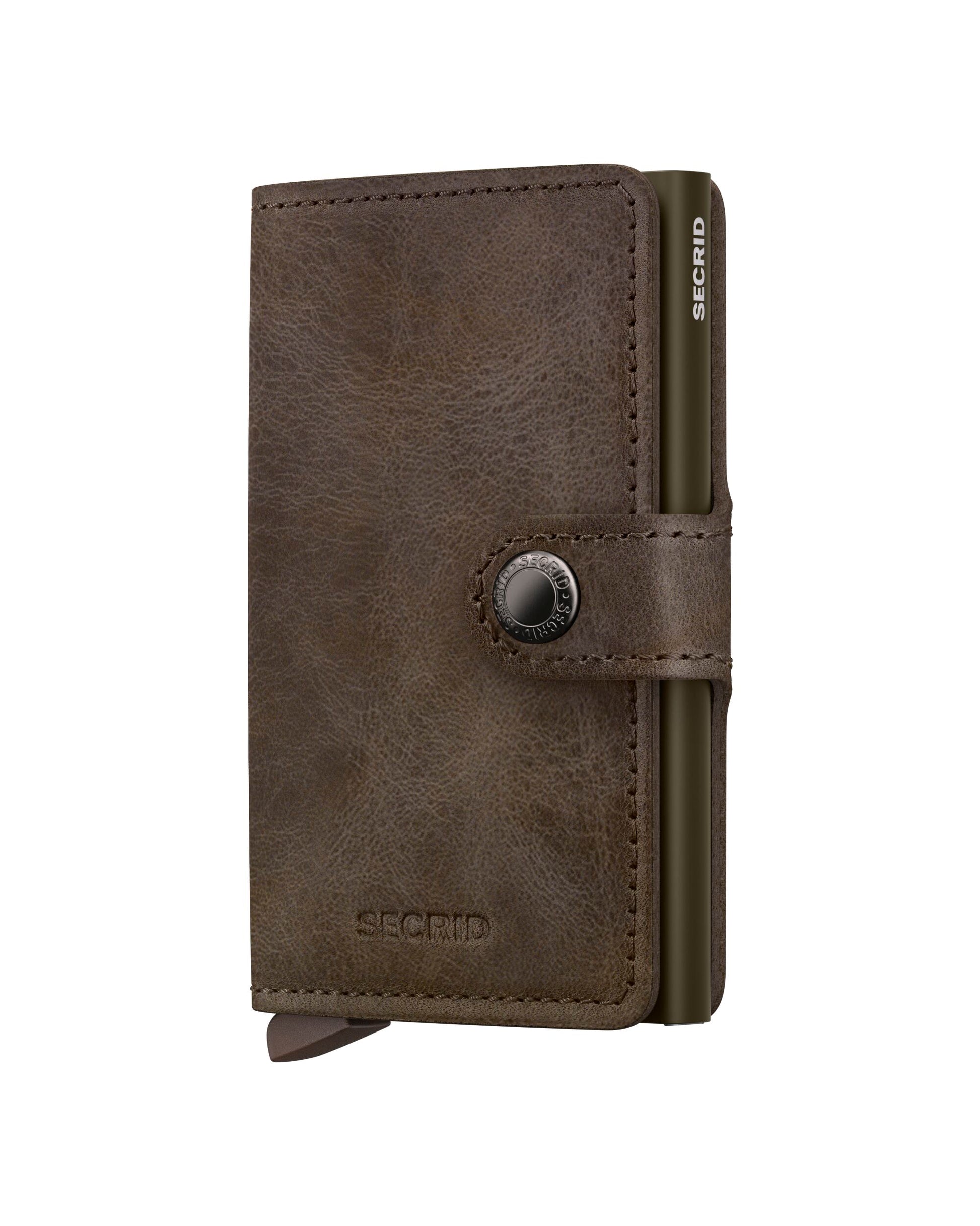 plånbok wallet miniwallet secrid miniwallet vintage oak brun brown green grön korthållare fri frakt stenungsund