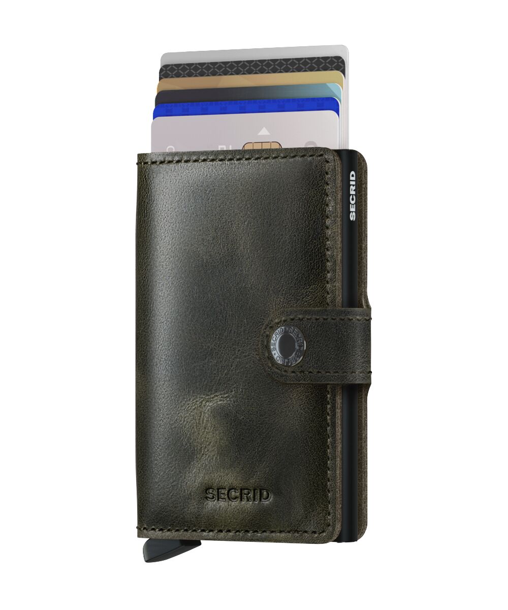Miniwallet Vintage Olive-Black