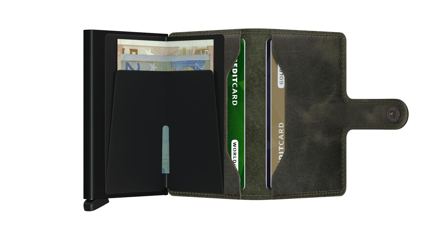 Miniwallet Vintage Olive-Black