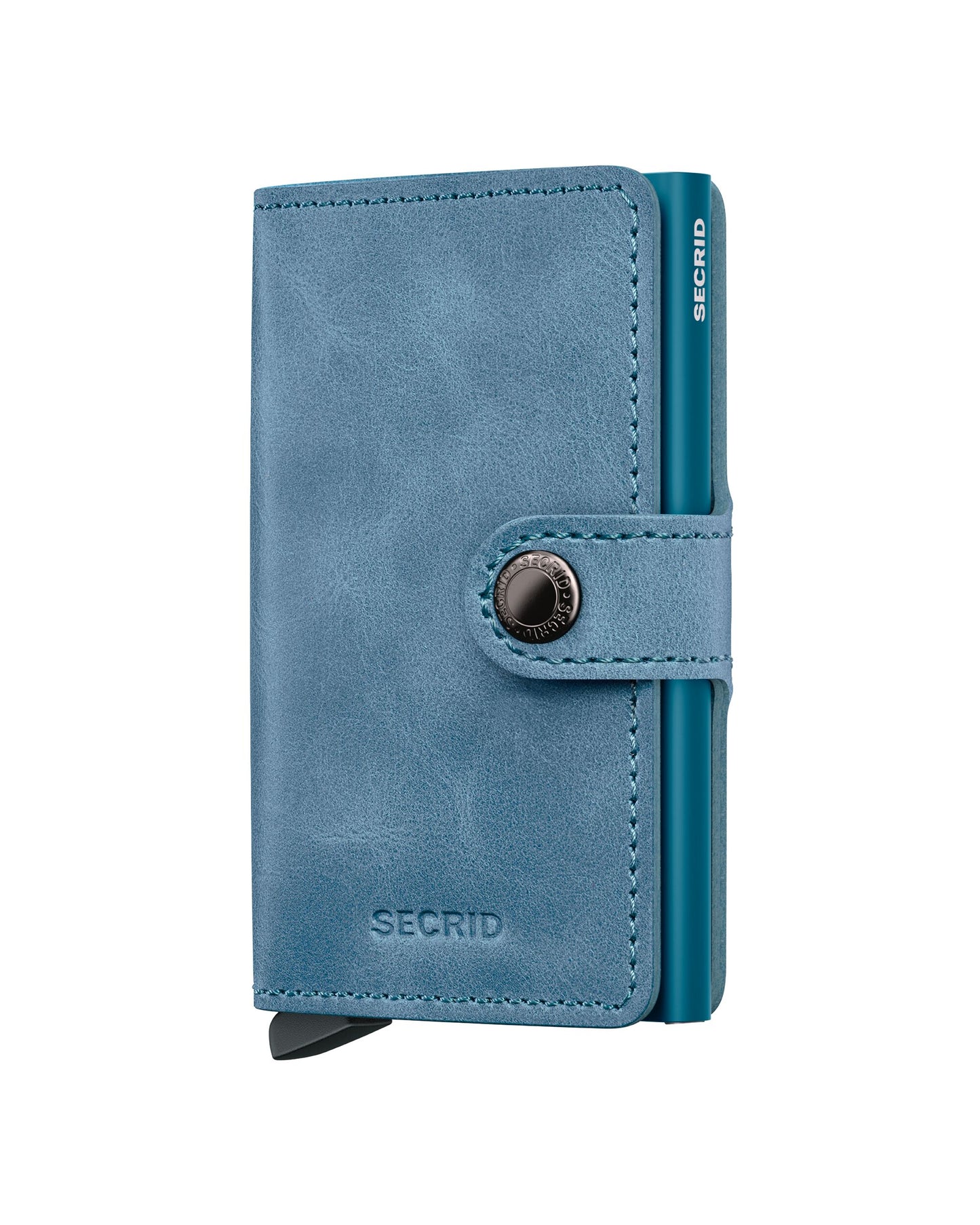 plånbok wallet miniwallet secrid miniwallet vintage teal blue blå korthållare fri frakt stenungsund