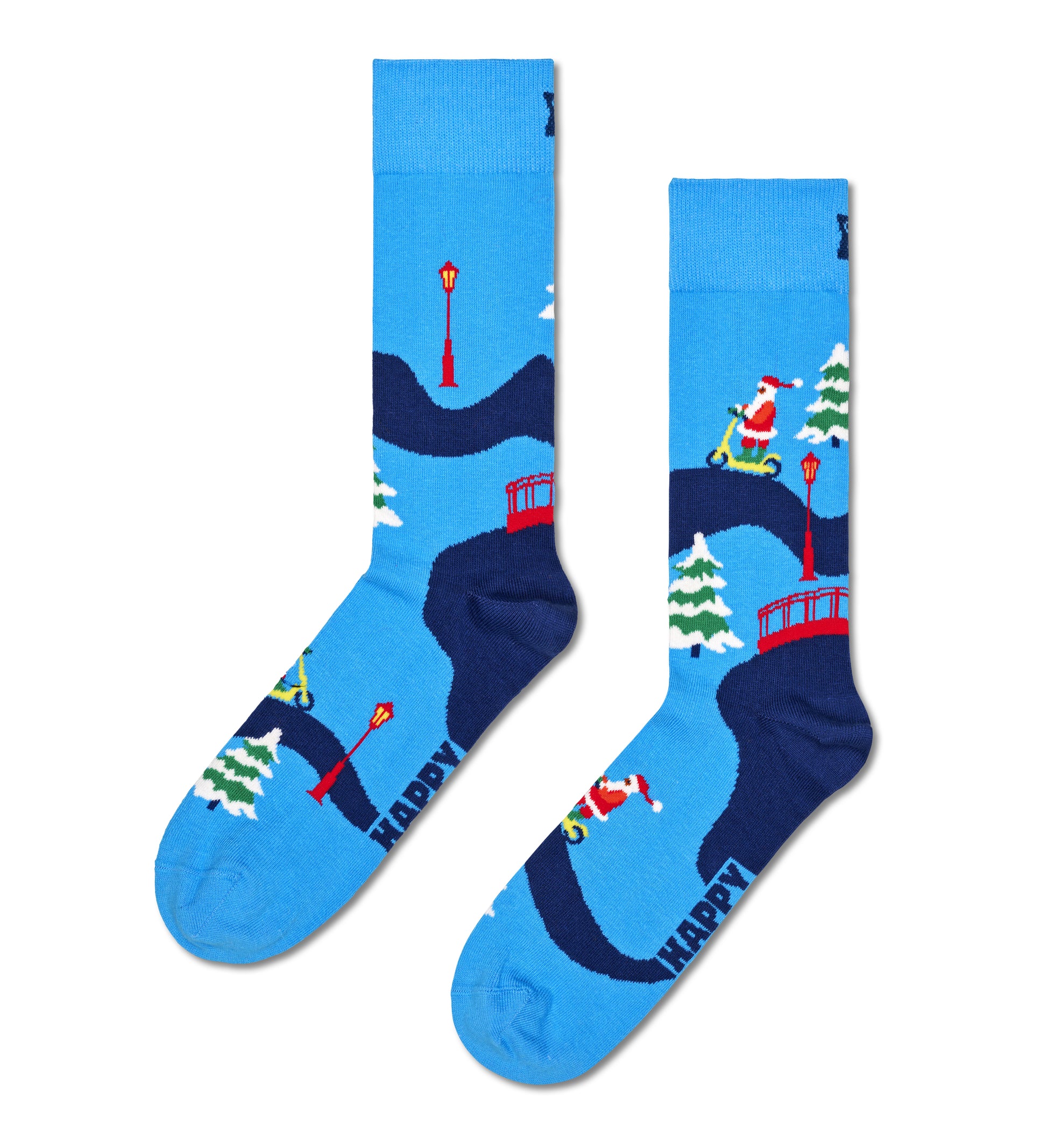 sockar happys socks strumpor roliga sockar happysocks julstrumpor santas workshop gift box