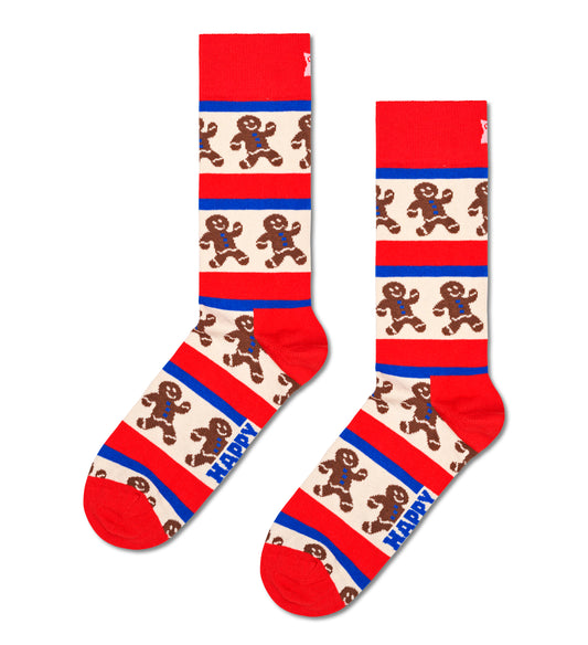 sockar strumpor socks happy socks julstrumpor christmas gingerbread pepparkakor