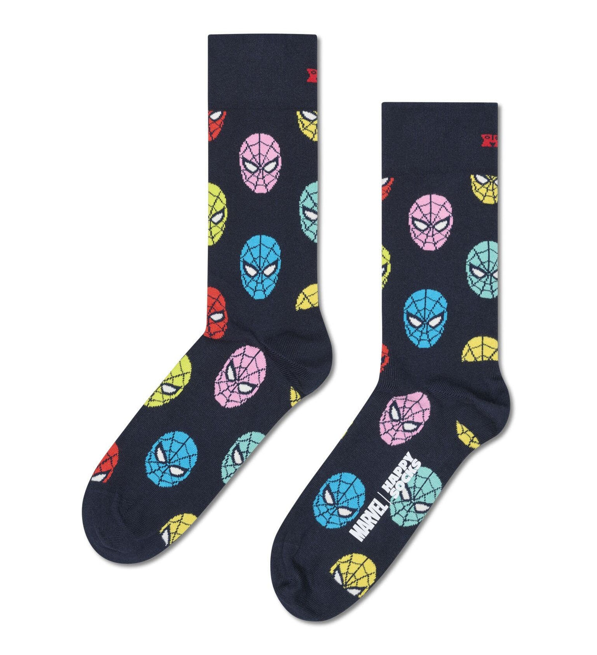 sockar strumpor happysocks happy socks spider man spiderman spindel mannen marvel marvels amazing spider man roliga sockar fri frakt stenungsund
