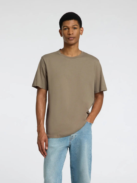 t-shirt tee selected home aspen slub tee vetiver green grön
