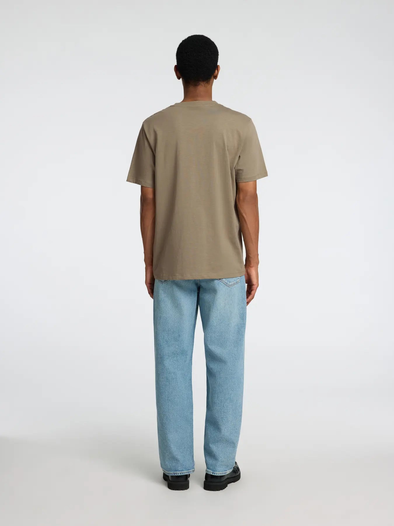 t-shirt tee selected home aspen slub tee vetiver green grön