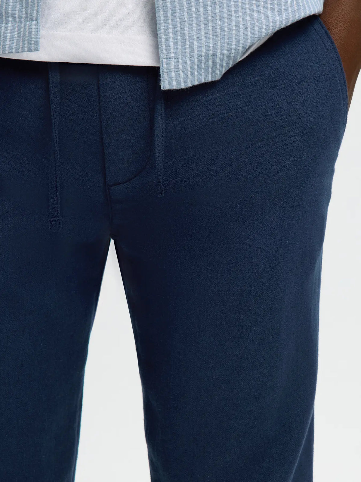 byxor linne byxor linen pants selected homme brody linen pants linnebyxor linenpants linne linen dark sapphire navy blue blå pants