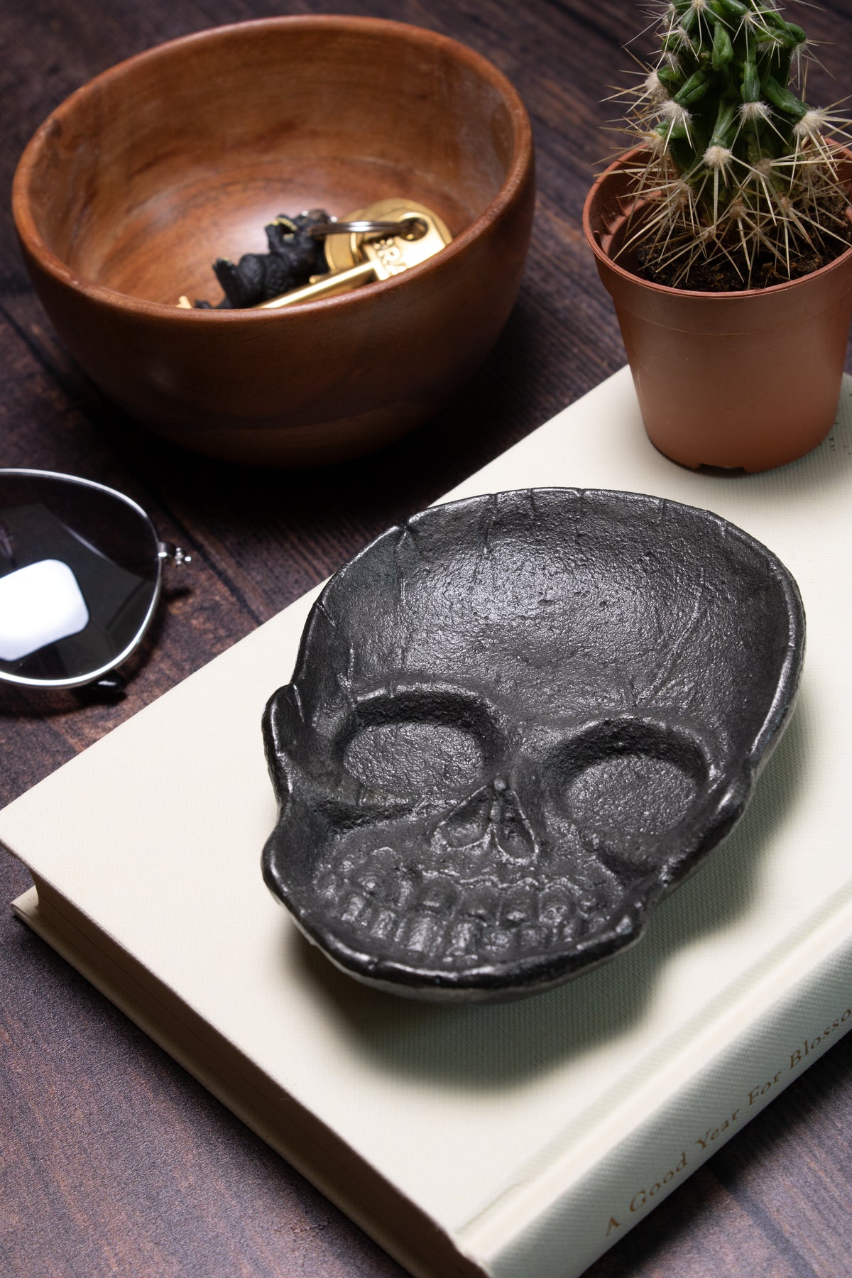 skull coin tray fat skål döskalle myntfat ohlsson lohaven gjutjärn present fri frakt stenungsund