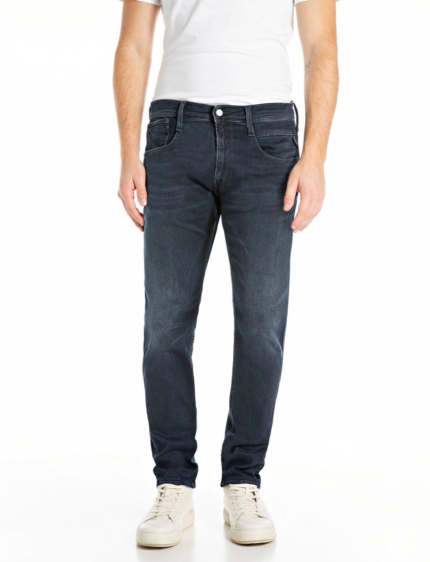 jeans replay anbass hyperflex bb94 stretch slim replayjeans 914y fri frakt stenungsund