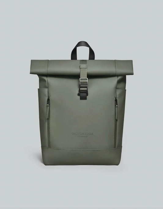 ryggsäck väska bag gaston luga rullen 13 vattentät olive green grön